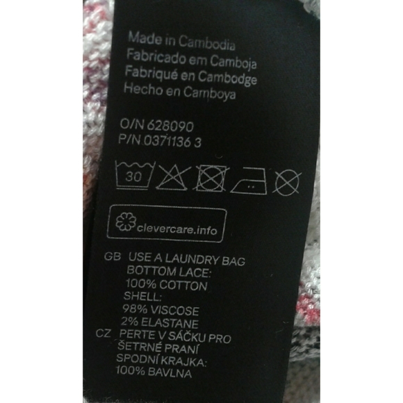 Divided H&M pink and white floral print top size L - Picture 9 of 9